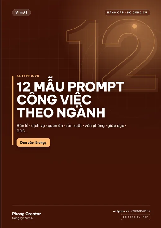 12 MẪU PROMPT THEO NGÀNH